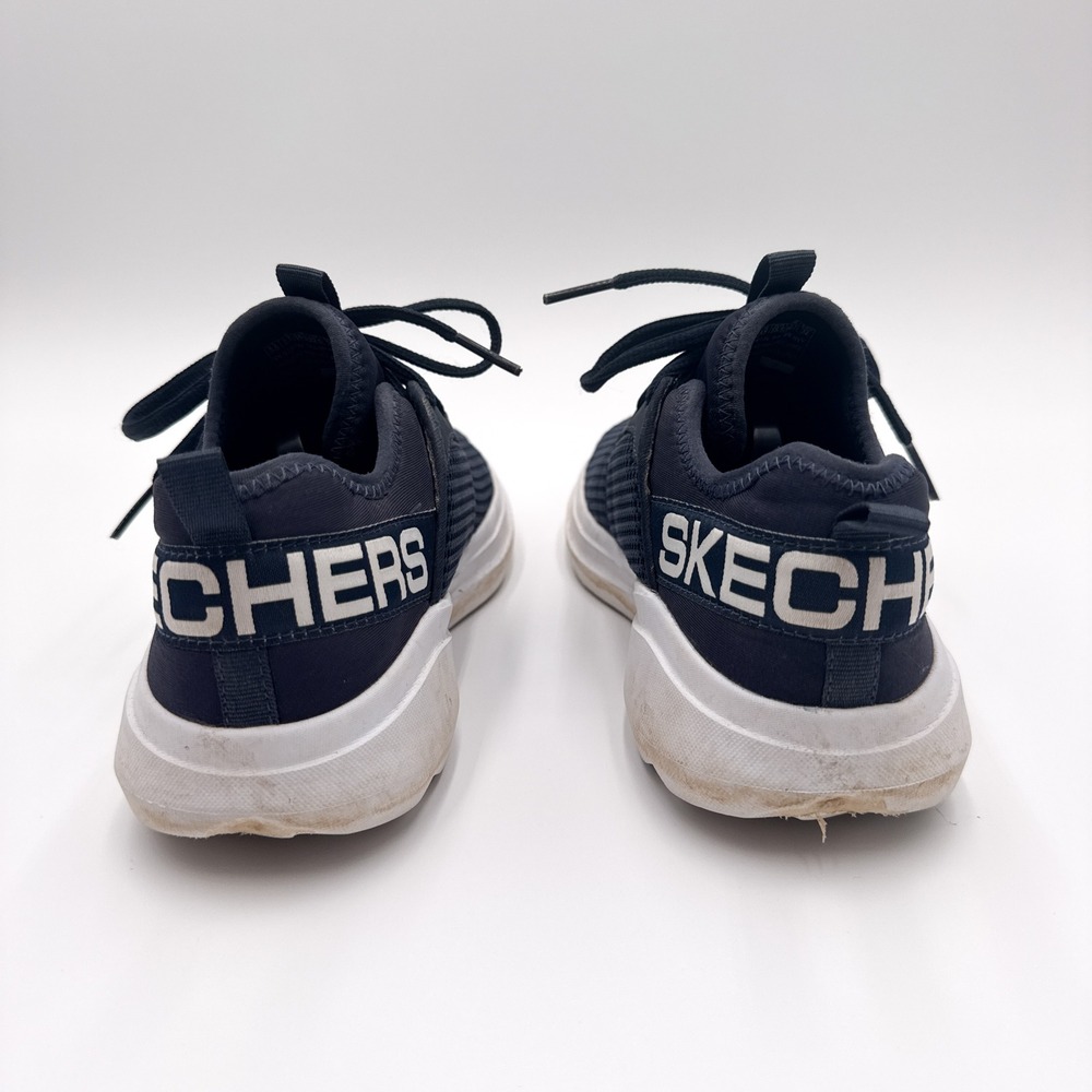 SKETCHERS Youth US 3.5‎ Navy Blue White GOrun Fast Valor Athletic Sneakers - Picture 4 of 7